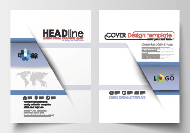 小册子、杂志、传单、小册子或年度报告的业务模板图片下载