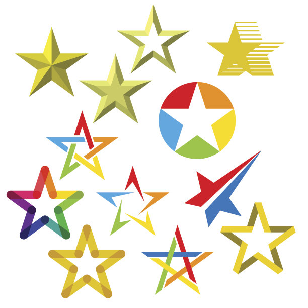 明星图标和标志的集合图片下载