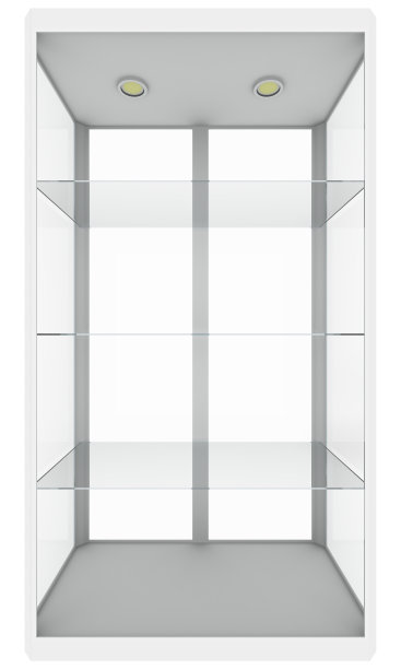 空玻璃展示。孤立在白色图片下载