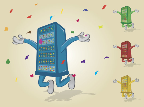 带有五彩纸屑的跳跃服务器图片下载