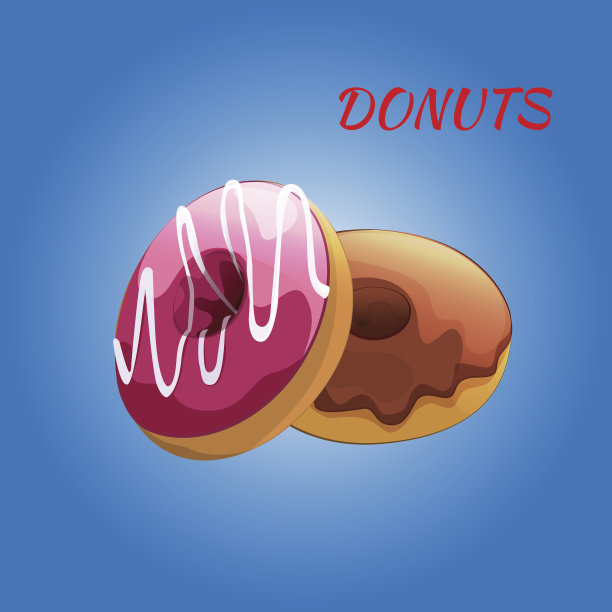 高光泽彩色甜甜圈图片下载