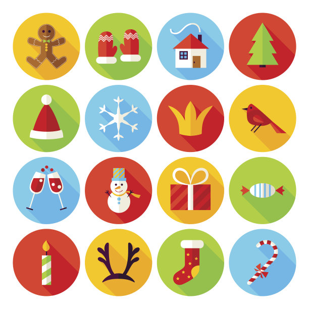 新年平面标志图片下载