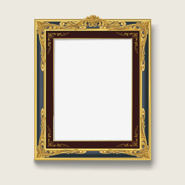 黄金相框图片下载