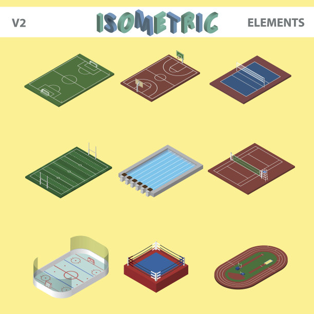 2.5D体育场馆图片下载