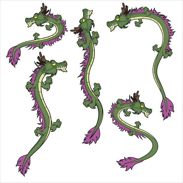 绿龙组素材图片