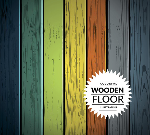 彩色木制矢量背景图片下载