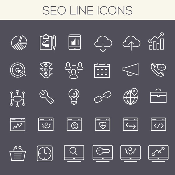 Inline SEO 图标合集图片下载
