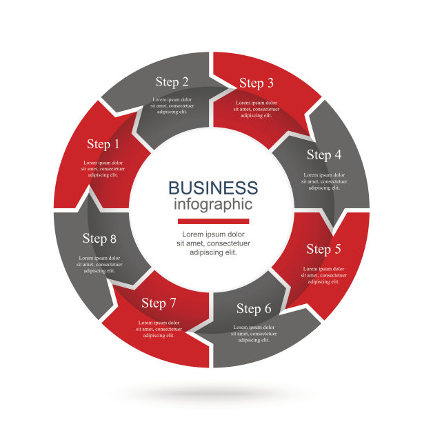 用于表示的矢量业务模板。图片下载