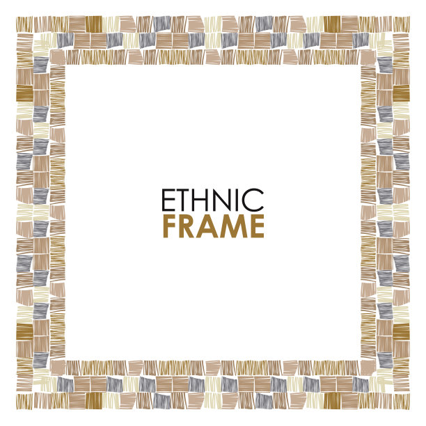 民族矢量框架图片下载