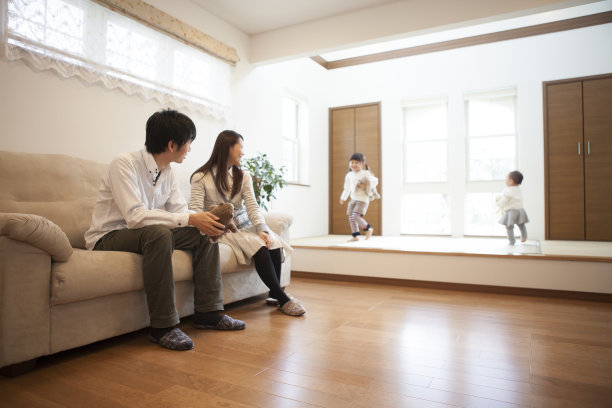 日本家庭休息室场景素材图片