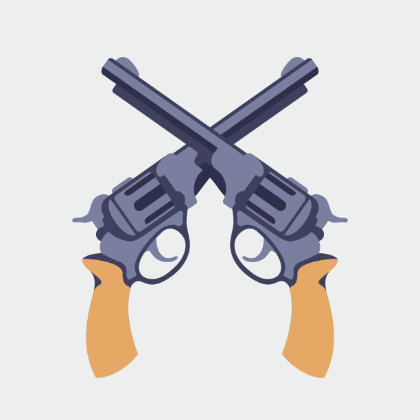 枪平面矢量图图片下载