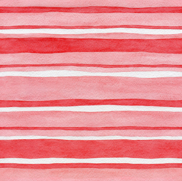 无缝模式。粉红色的水彩画条纹素材图片