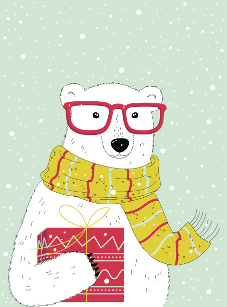 潮人的北极熊图片下载