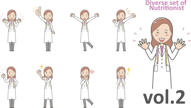 多样化的营养学家，EPS10载体格式vol.2图片下载