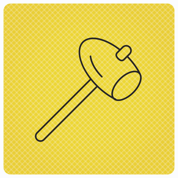 锤图标。修理或修理标志。图片下载