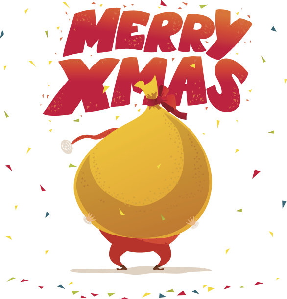 矢量圣诞快乐，新年快乐祝贺设计。图片下载