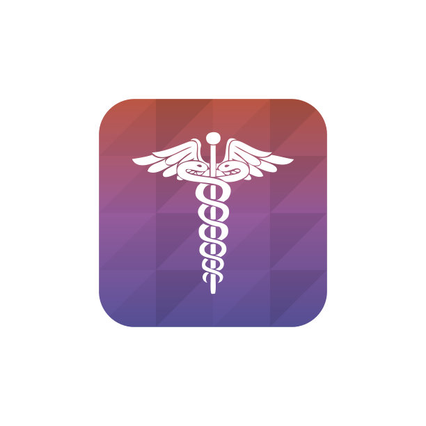 医疗标志闪亮按钮。图片下载