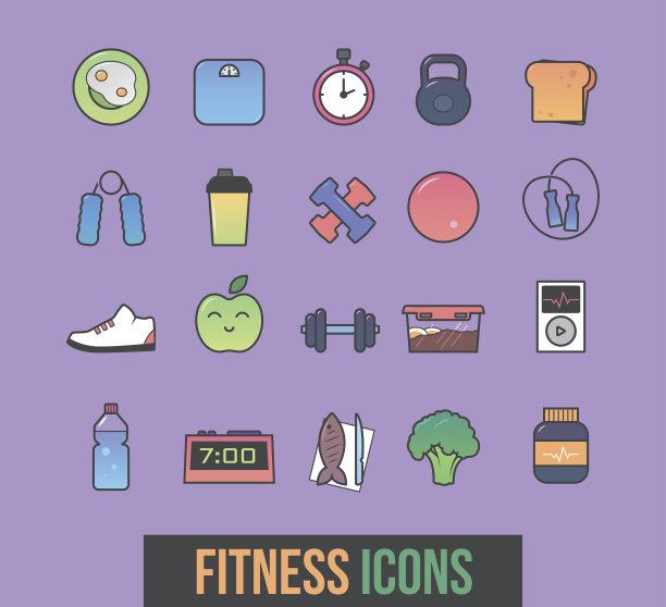 运动图标套装图片下载