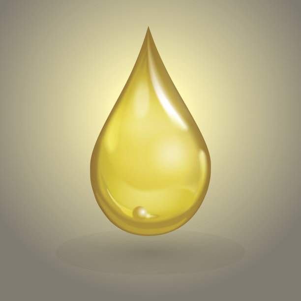 黄色油滴，矢量图片下载