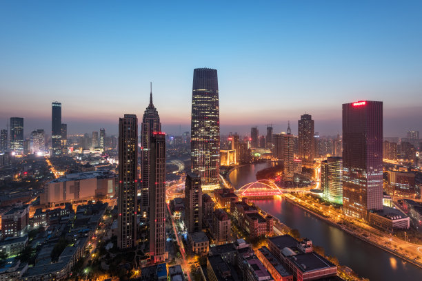 中国天津城市之光图片下载