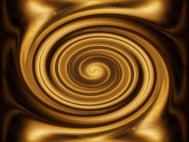 抽象的纹理黑金与螺旋在中心。图片下载