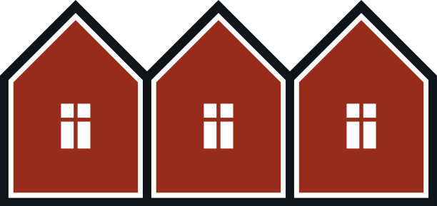 简单的村舍矢量插图，乡村房屋图片下载