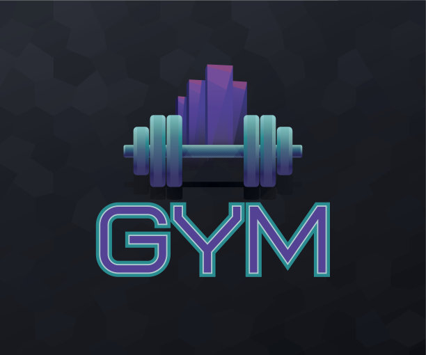 矢量体育俱乐部哑铃举重图片下载