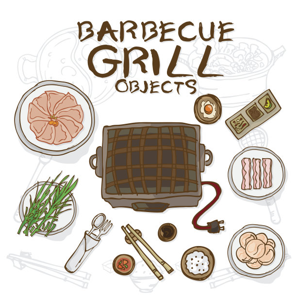 烧烤架的对象图片下载