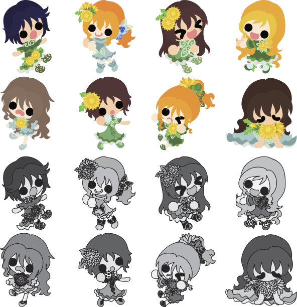 时尚的女孩图片下载