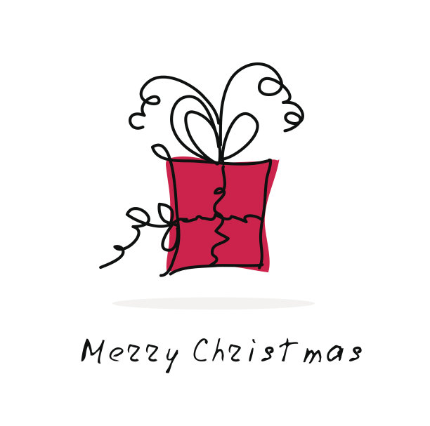 圣诞礼物涂鸦图片下载