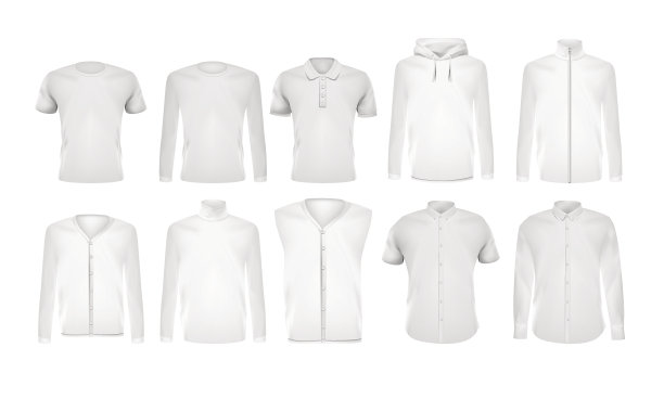 空白t恤模板图片下载