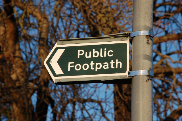 旧的生锈的公共人行道标志图片下载