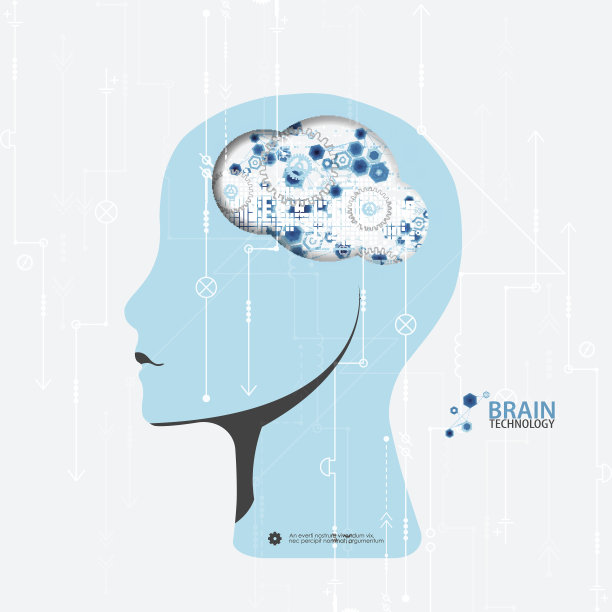创意脑概念背景。图片下载
