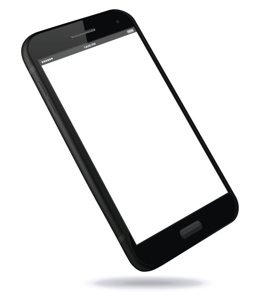黑色智能手机矢量插图图片下载