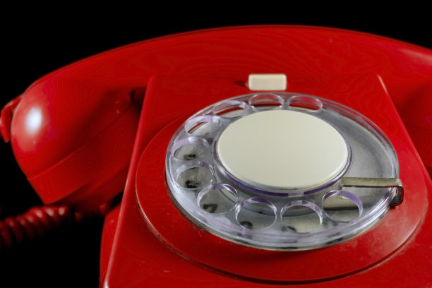 复古的红色电话图片下载