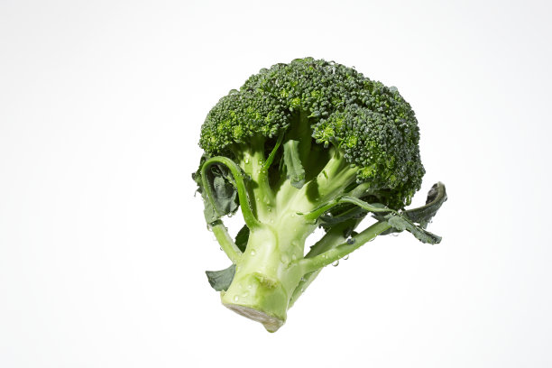 花椰菜与水溅图片下载