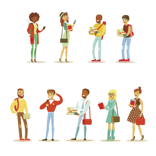 大学和大学生的街头时尚图片下载