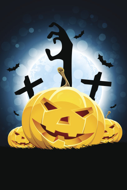 万圣节僵尸派对海报。图片下载