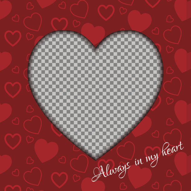 矢量情人节背景从红心和地方图片下载
