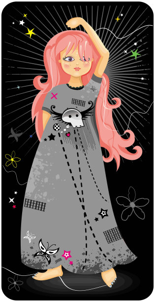 情绪摇滚少女图片下载