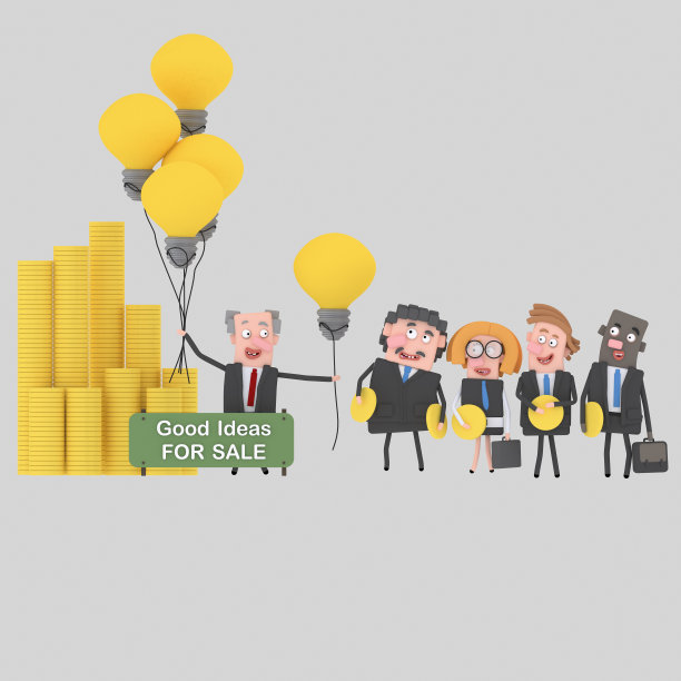 商人出售许多伟大的想法图片下载
