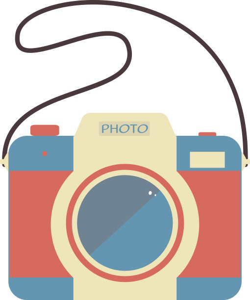 相机孤立在白色背景上。图片下载