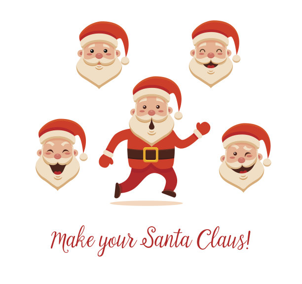 卡通圣诞老人图片下载