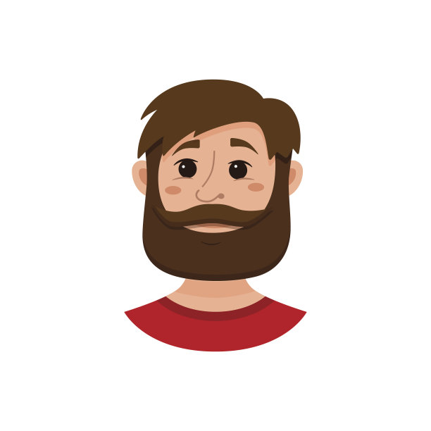 胡子男人面部表情图片下载