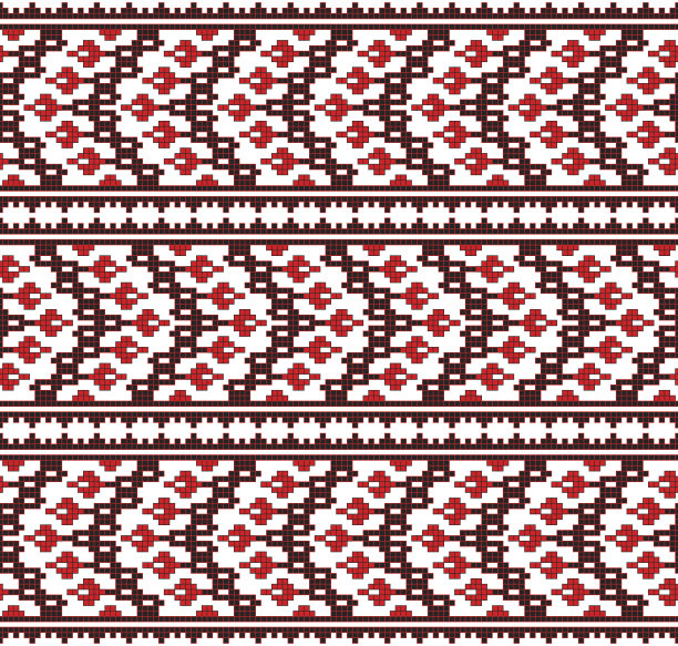 罗马尼亚针织绣花图案图片下载