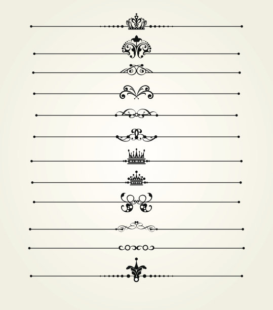 设计元素页面分割器，矢量图像素材图片