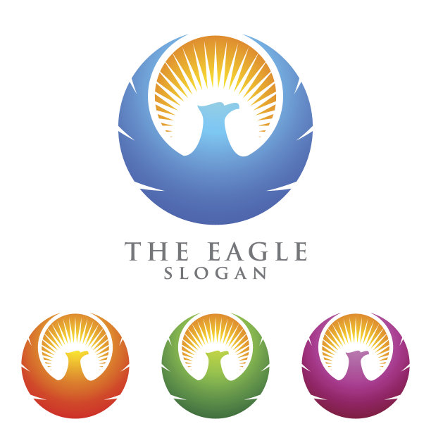 鹰标模板、猎鹰、鹰矢标志设计图片下载