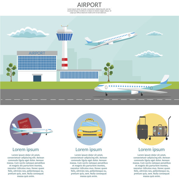机场客运站候机室国际到达离港背景向量图片下载
