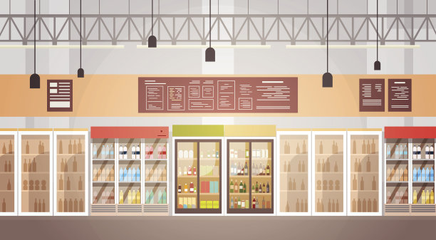 大商店超级市场购物中心内部图片下载