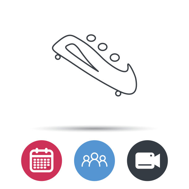 雪橇图标。三大雪橇的迹象。图片下载